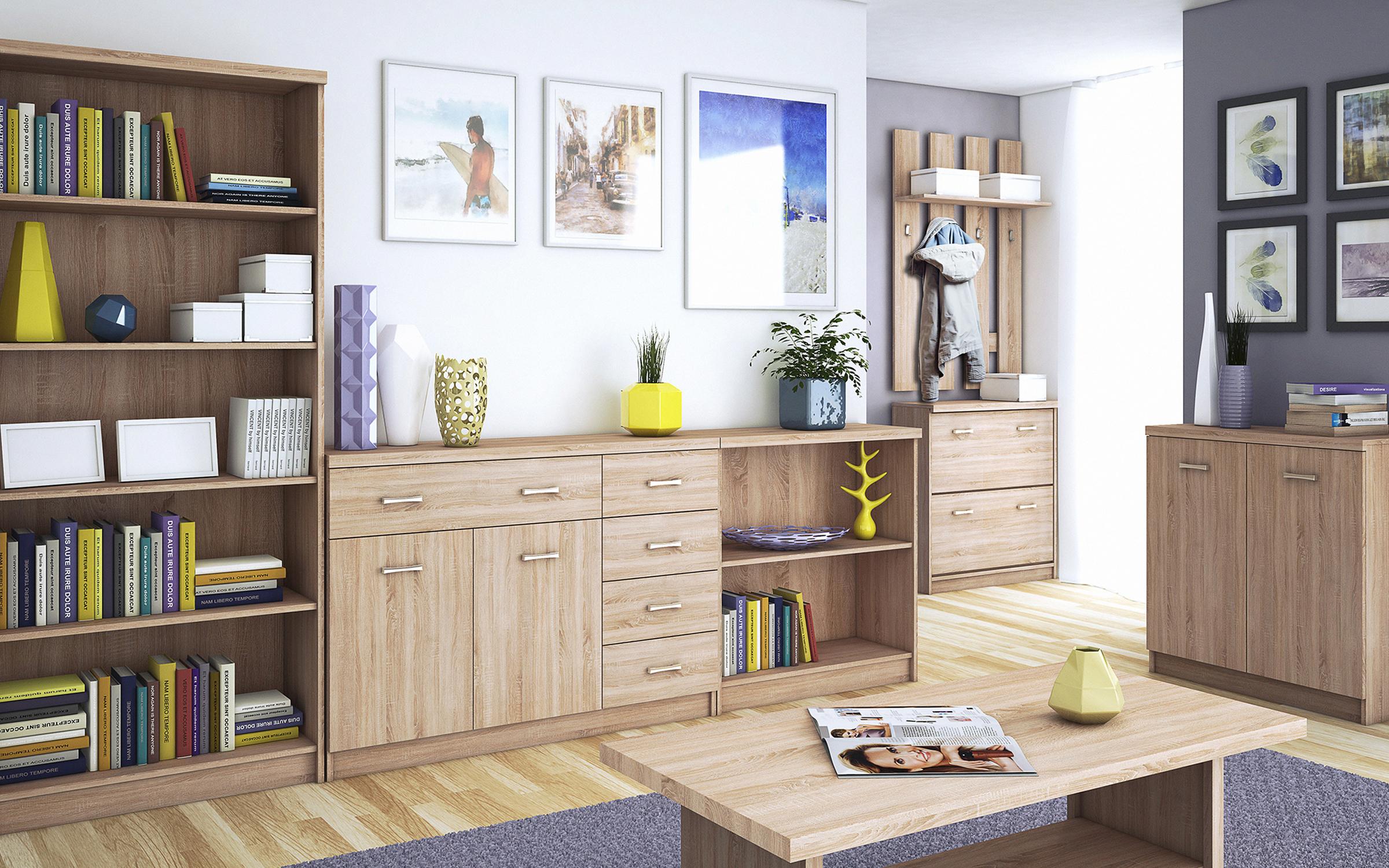 Comoda Mix 1, stejar sonoma  2